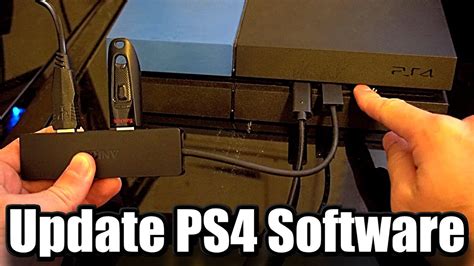 Updating through your PS4 console